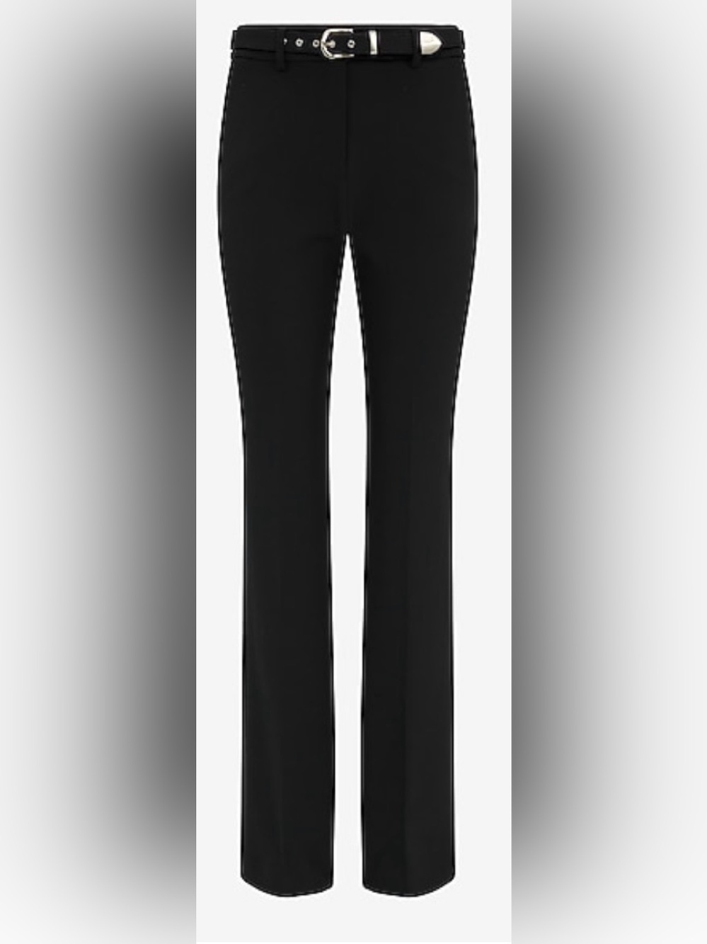 Express Black High-Rise Flared Dress Pants 00R